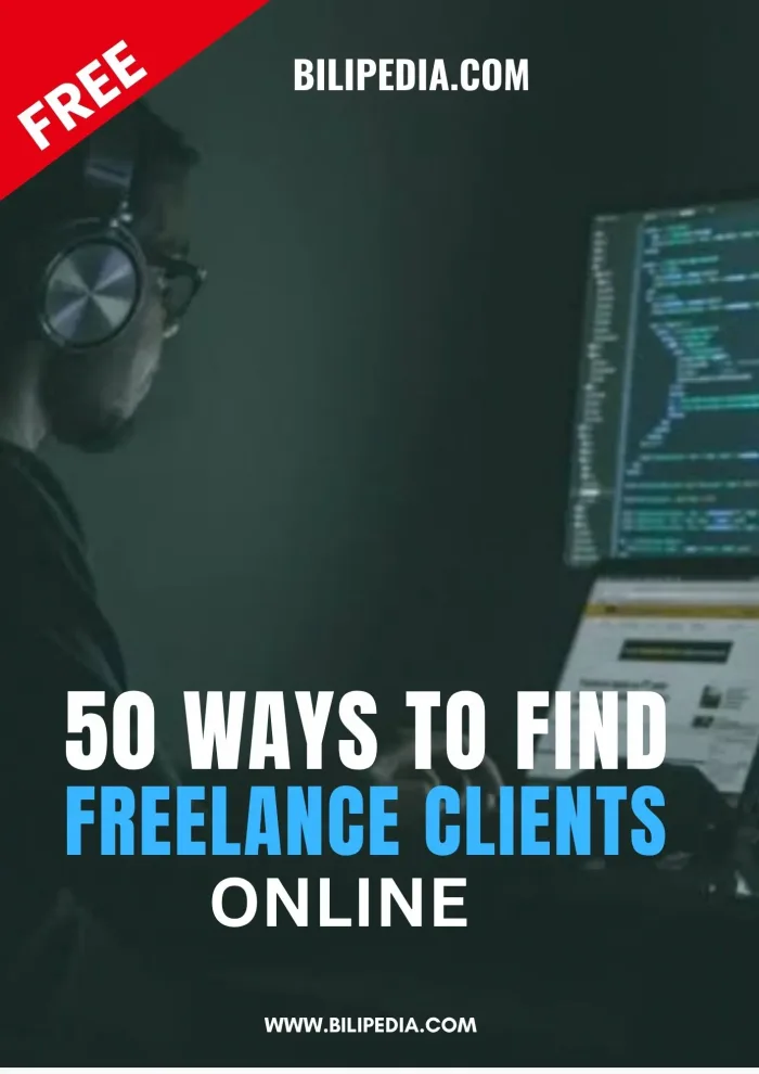 50 Ways to Find Freelance Clients Online cover
